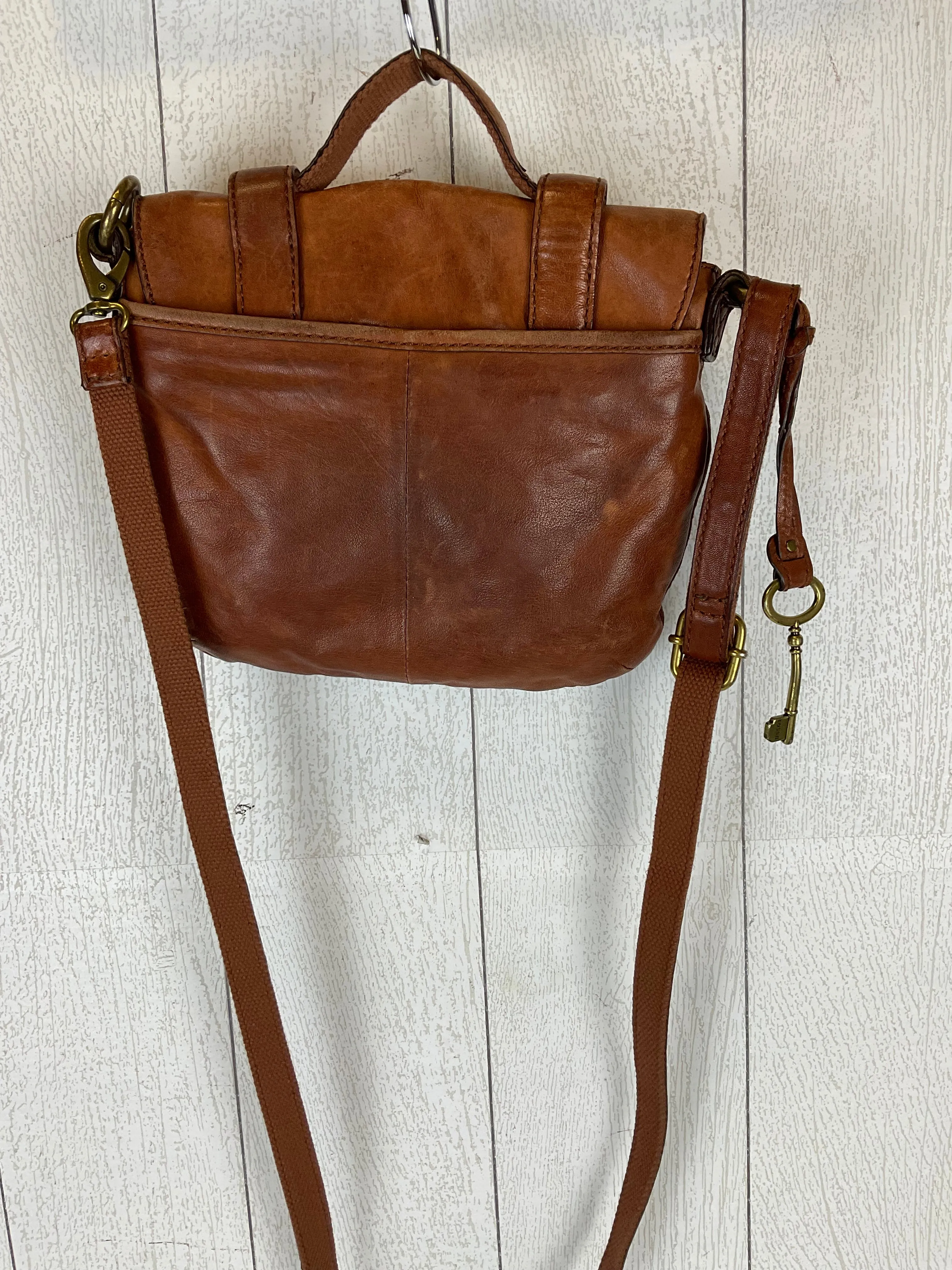 Crossbody Designer By Fossil, Size: Small