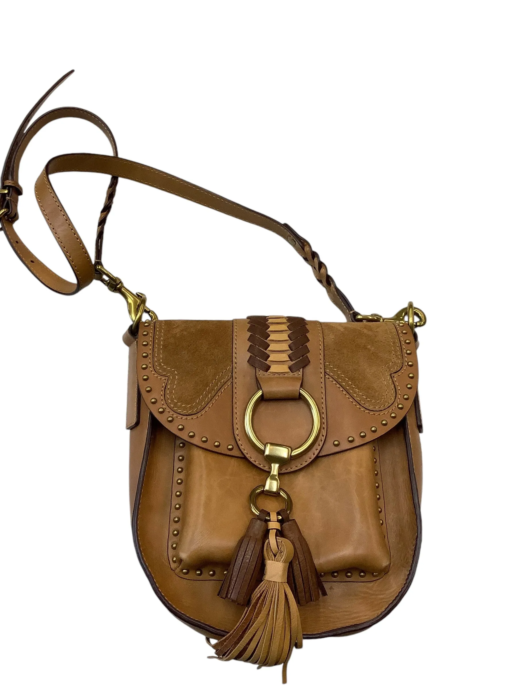 Crossbody Leather By Frye, Size: Medium