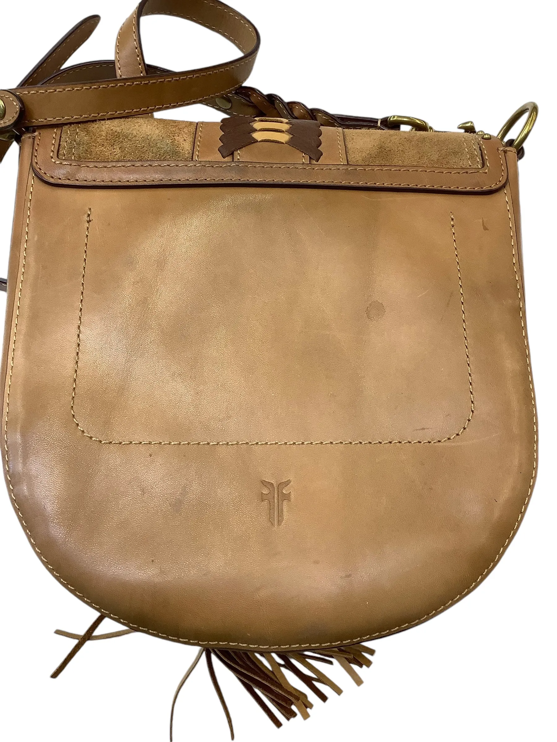 Crossbody Leather By Frye, Size: Medium