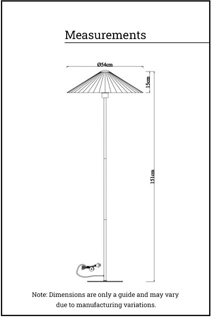 Denbury Pleated Floor Lamp