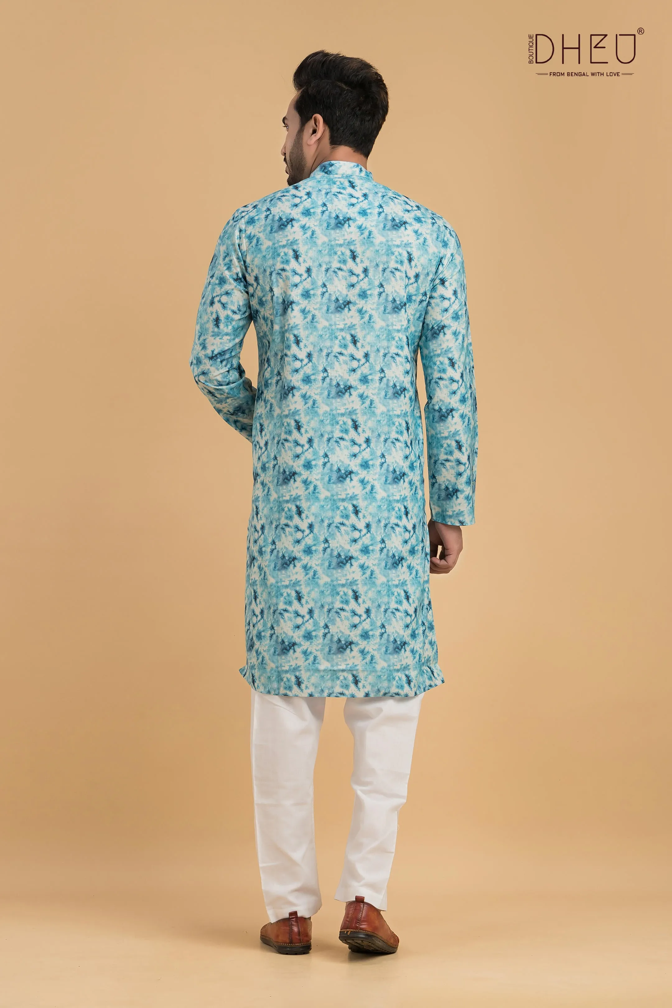 Designer Printed Cotton Kurta