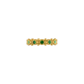 Emerald Bulla Aeon Ring