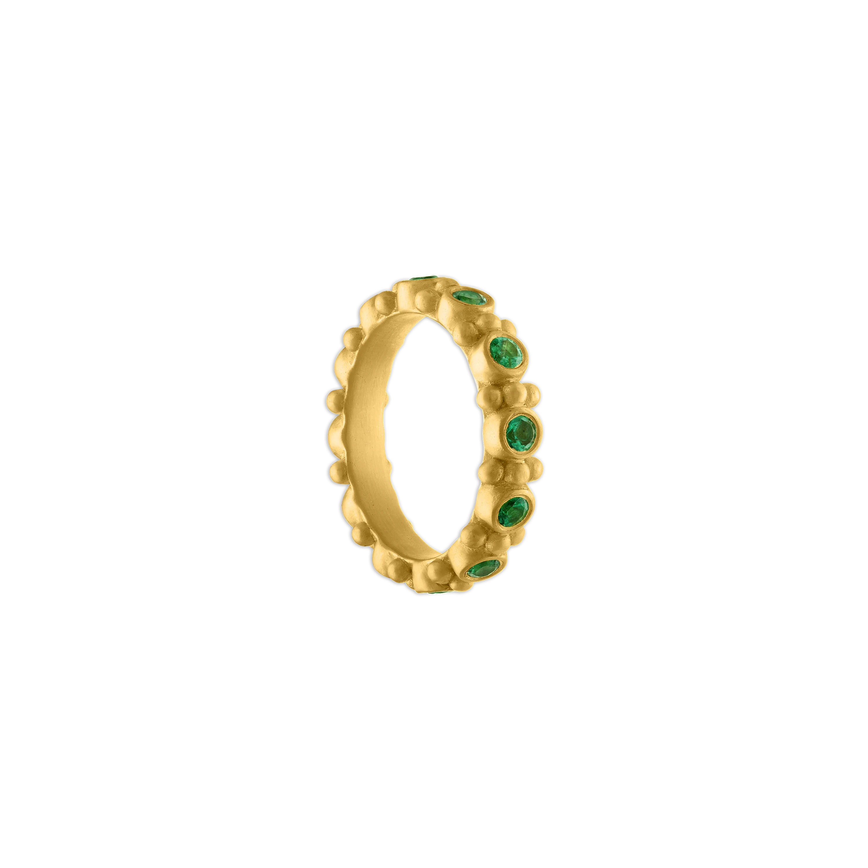 Emerald Bulla Aeon Ring