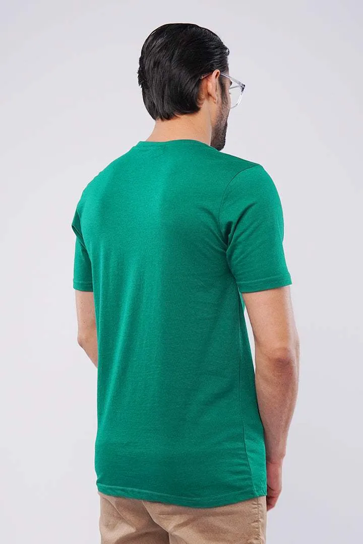 Emerald Green V-Neck