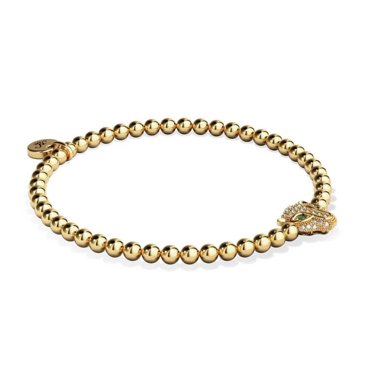 Fierce | Gold Vermeil | CZ Diamond Cat Bracelet