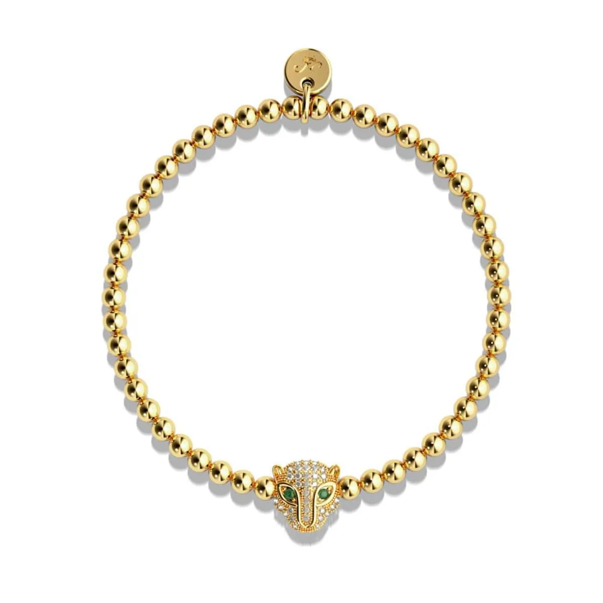 Fierce | Gold Vermeil | CZ Diamond Cat Bracelet