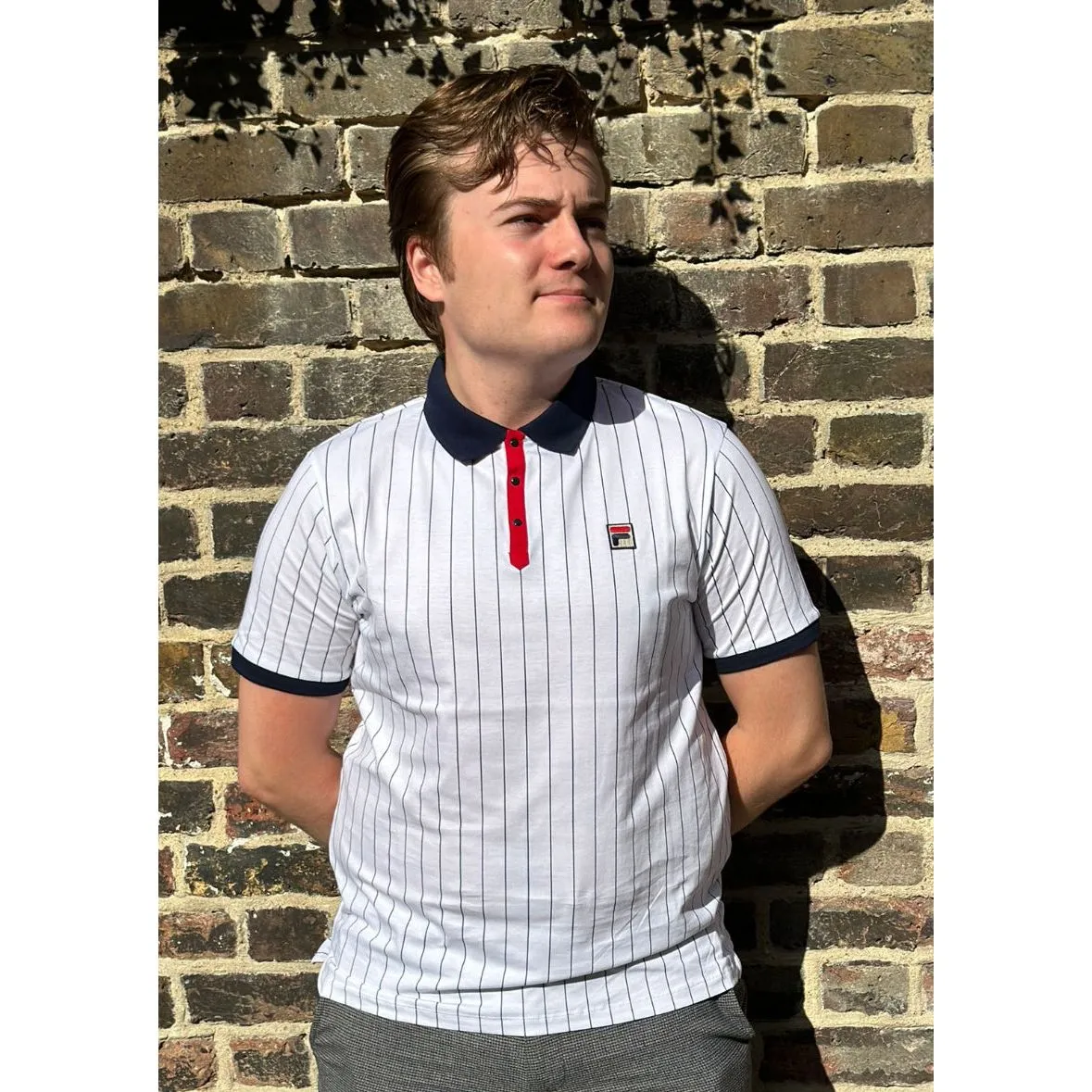 Fila Vintage - BB1 White / Navy / Red - Polo