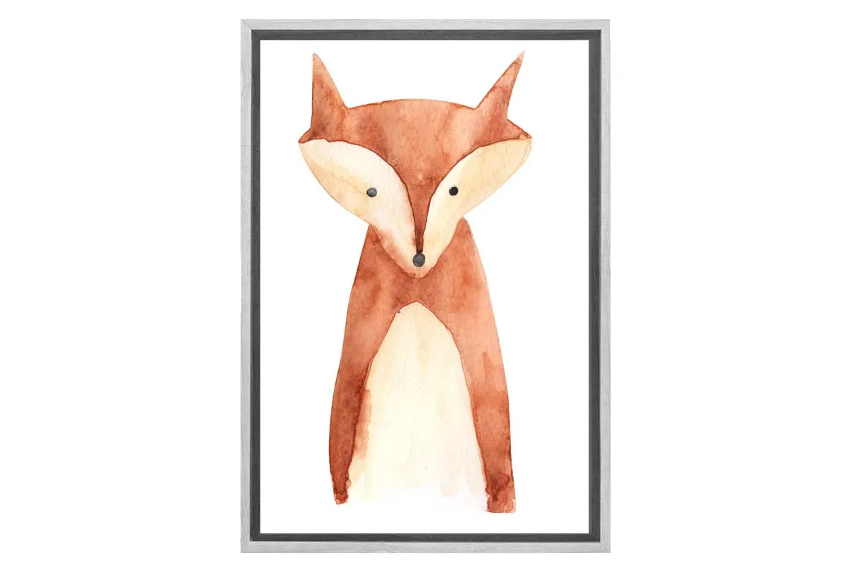 Fox | Kids Woodland Print | Canvas Wall Art Print