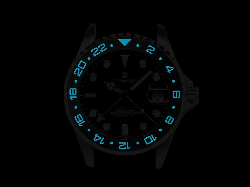 GMT Style Ceramic Bezel Insert Black