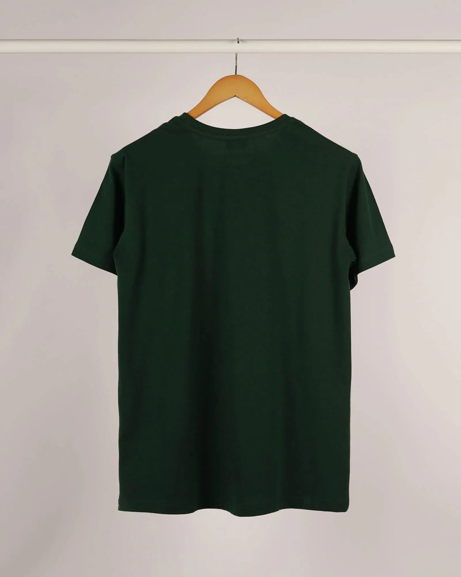 Half Sleeves Crew Neck: Emerald Green