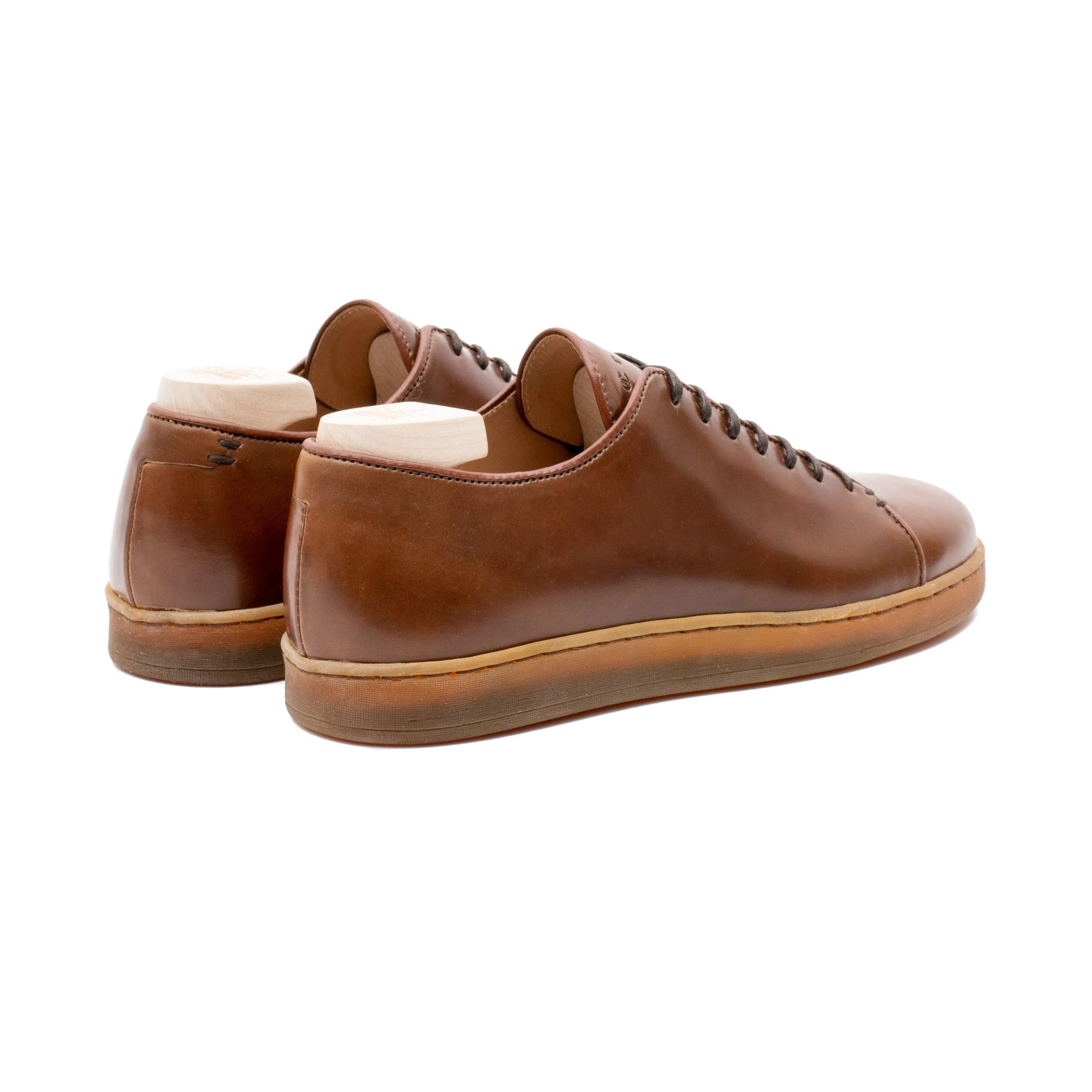 Harlestone Derby - Horween Bourbon Shell Cordovan - Deluxe Care Pack