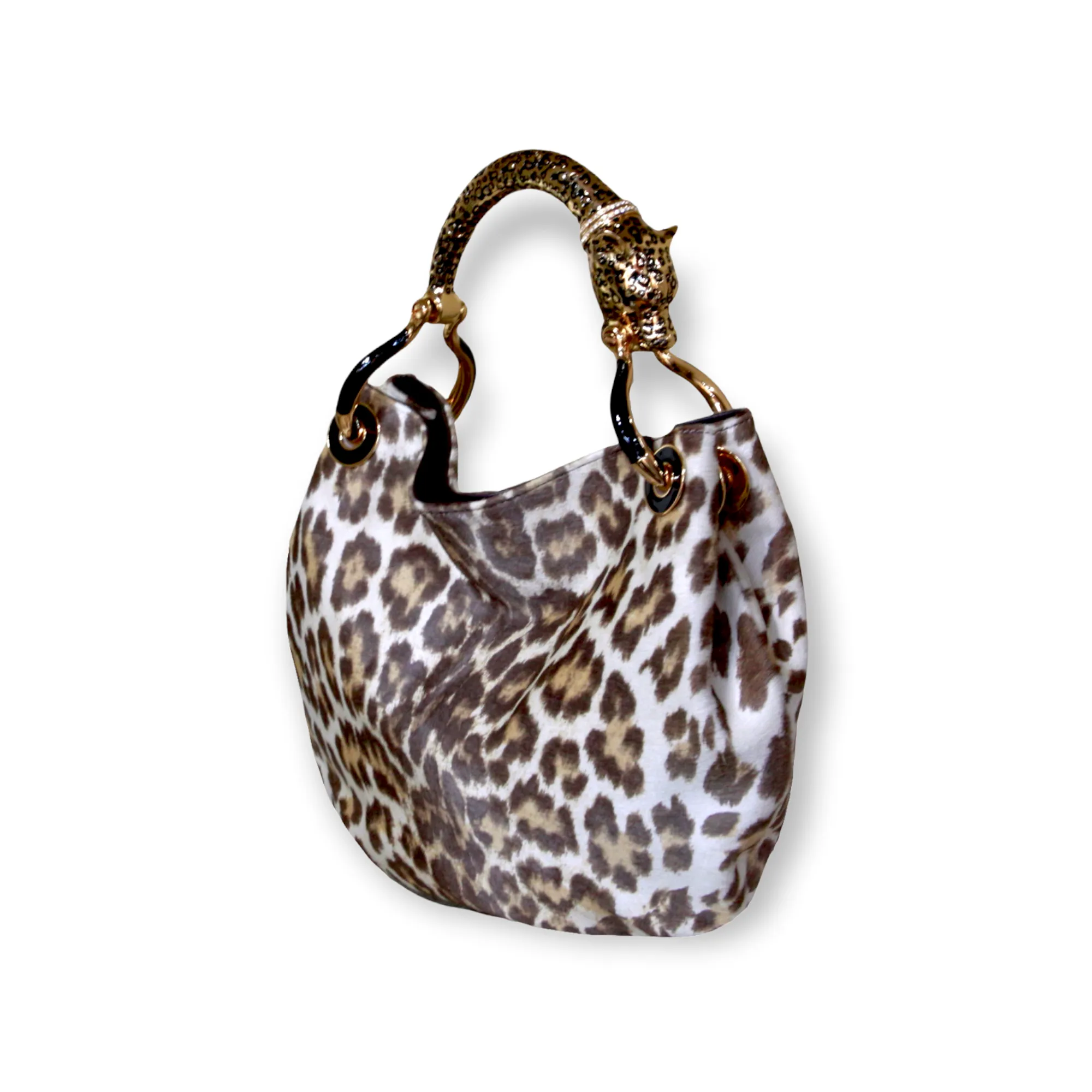 JAGUAR SMALL BAG WITH LEOPARD-PRINT PONY HAIR