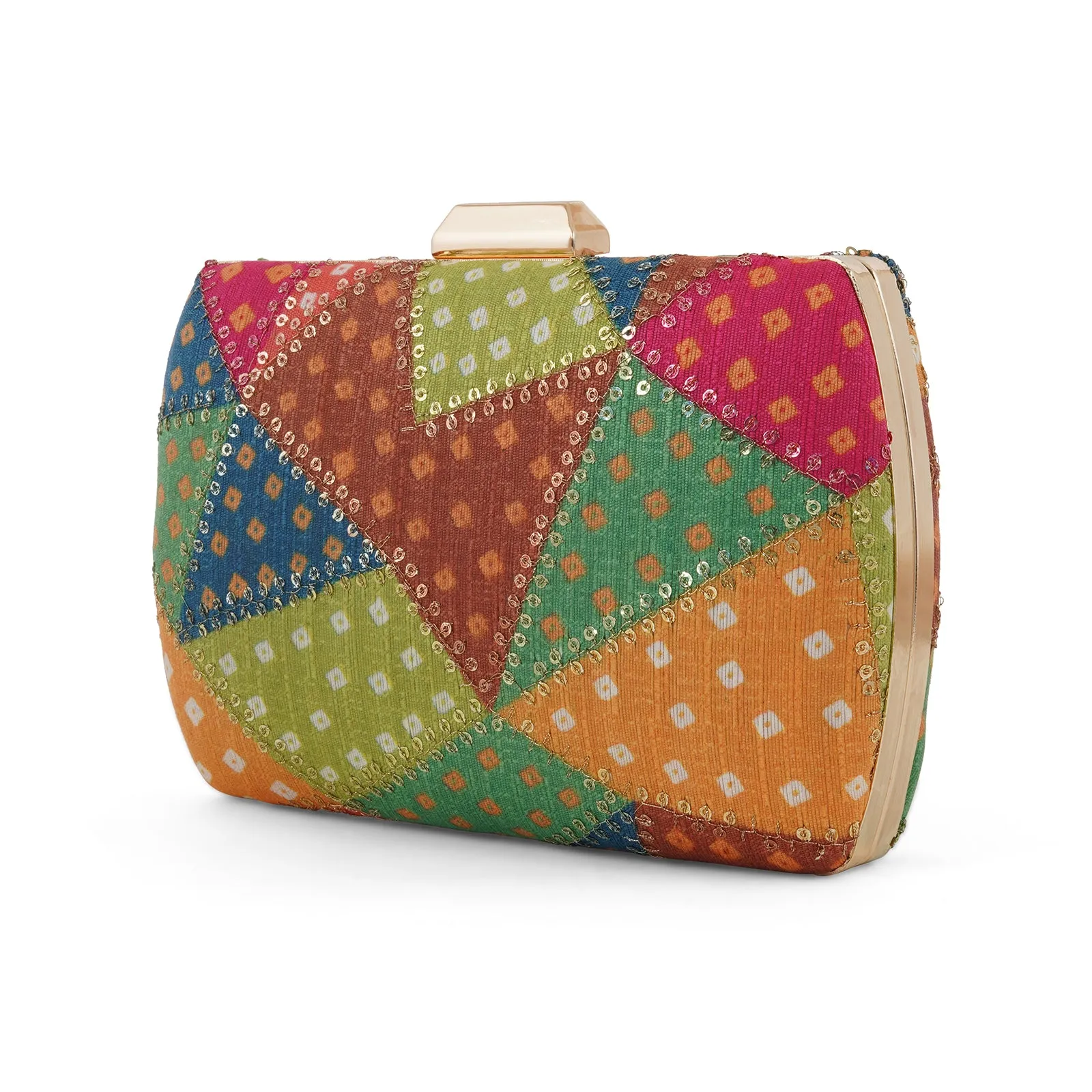 Jaipur Jazz Multicoloured Printed Clutch