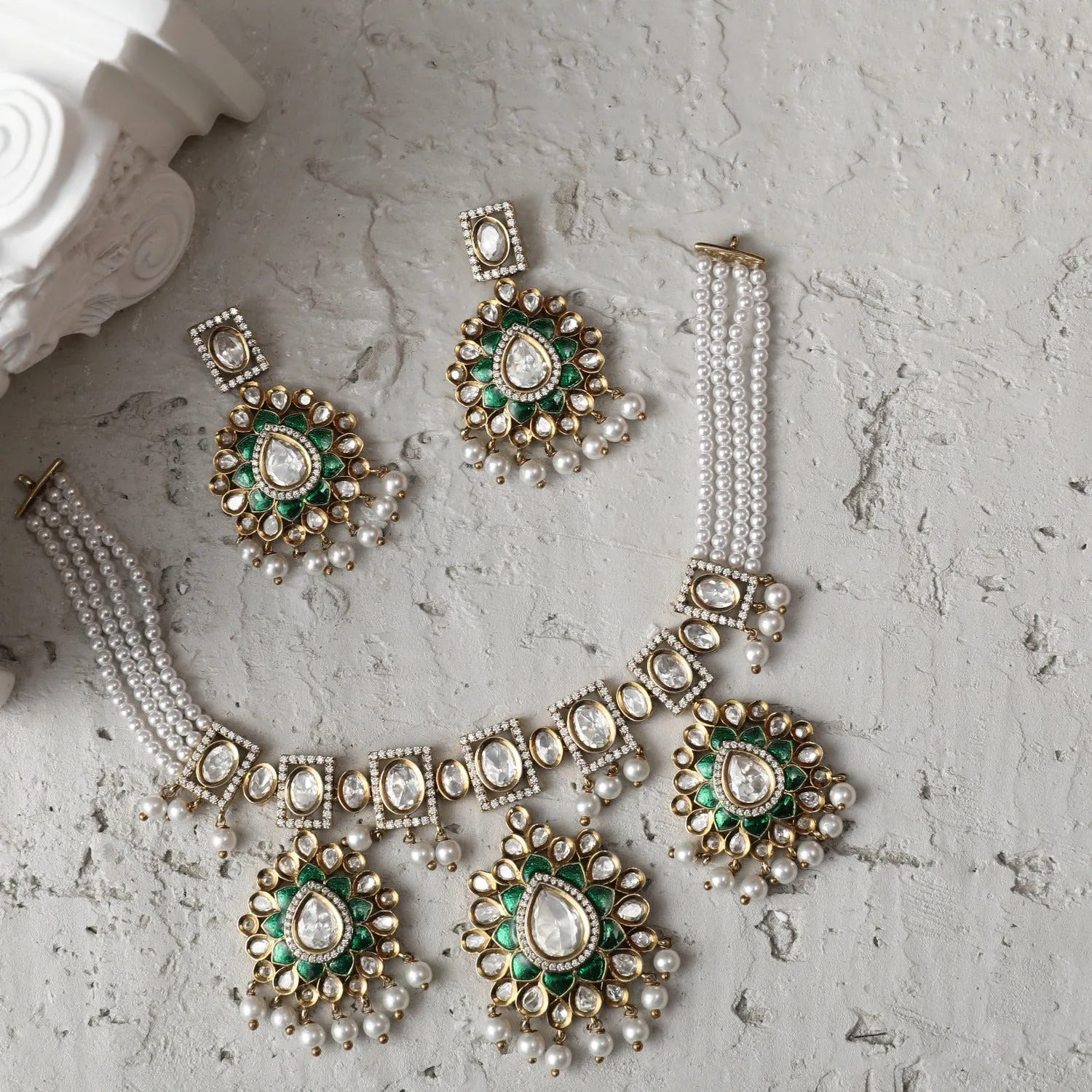 Josepha Kundan Necklace Set