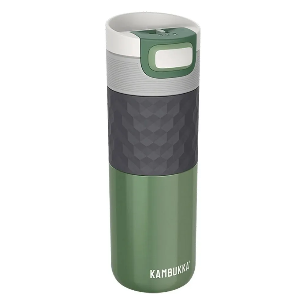 Kambukka Etna Grip 3 in 1 Snapclean Premium Stainless Steel Travel Mug 500ml Seagreen