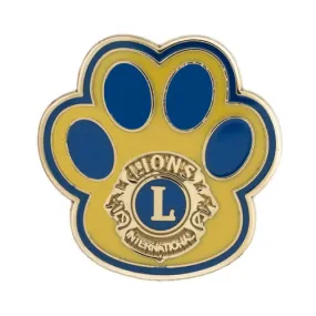 LIONS PAW LAPEL PIN