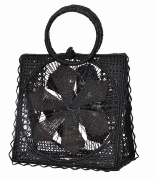 Magnolia Basket Bag - Black