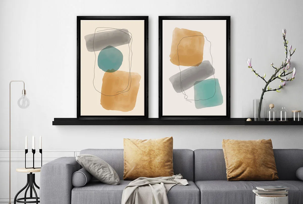 Minimalist Abstract Set 7AB | Abstract Wall Art Print