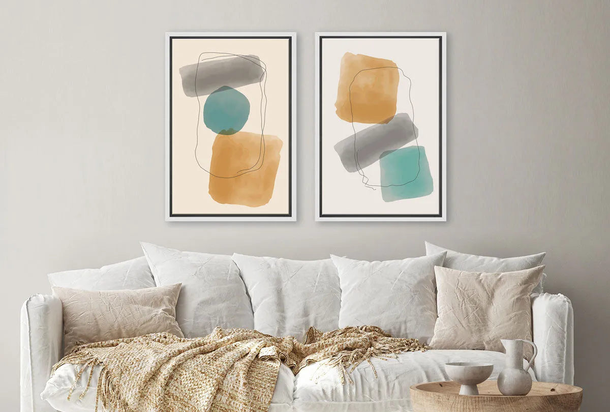 Minimalist Abstract Set 7AB | Abstract Wall Art Print