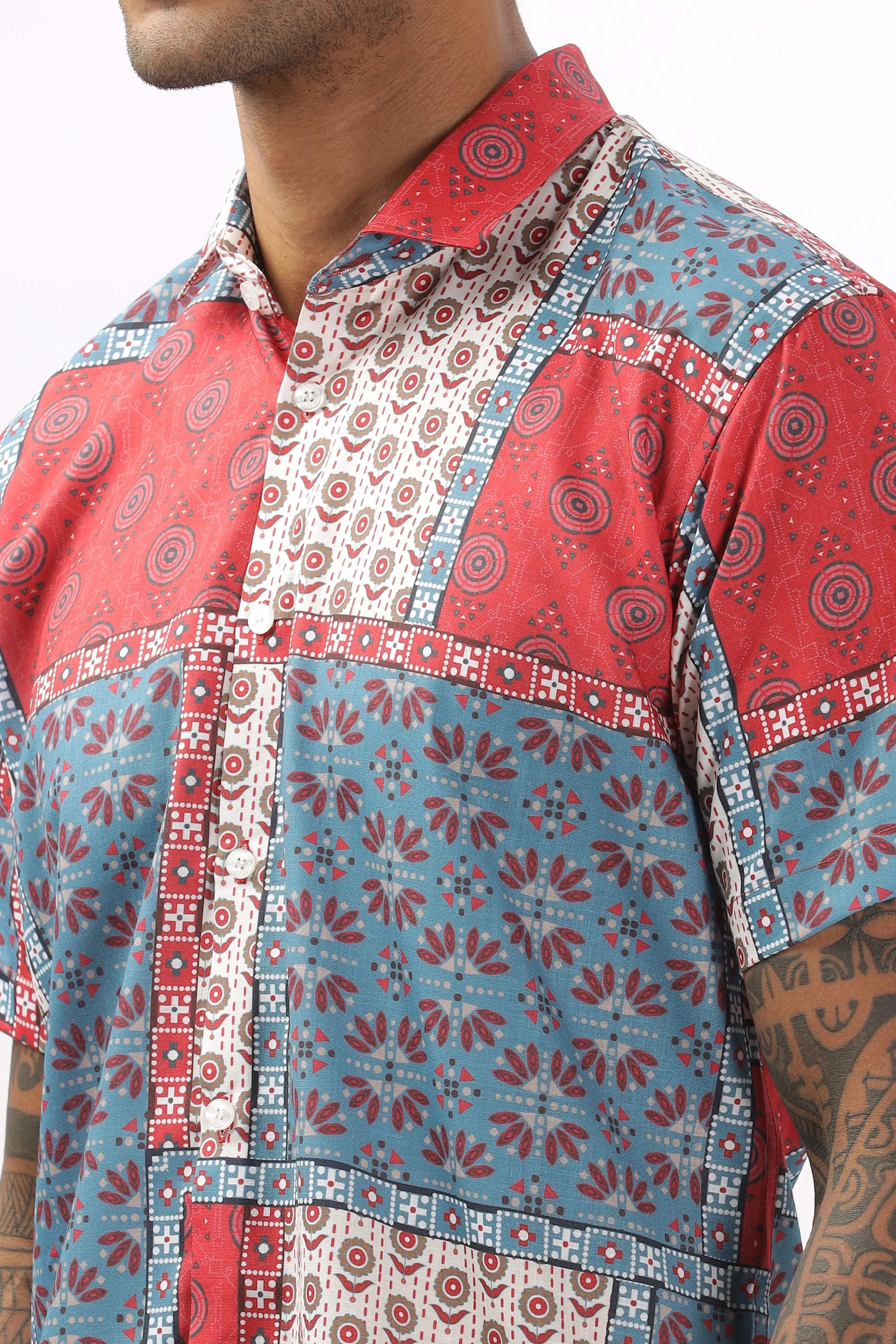 Multicolour bandana printed shirt