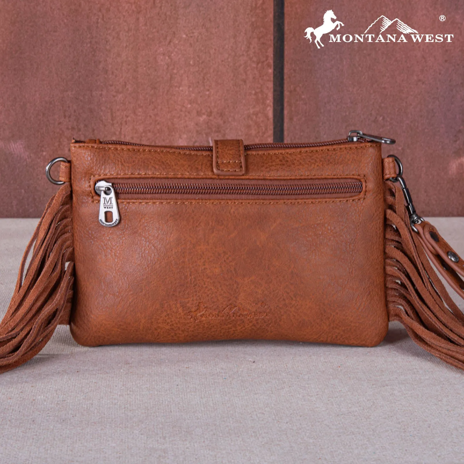 MW1252-181 Montana West Buckle Collection Clutch/Crossbody