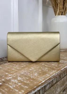 Myrtle Gold Envelope Clutch