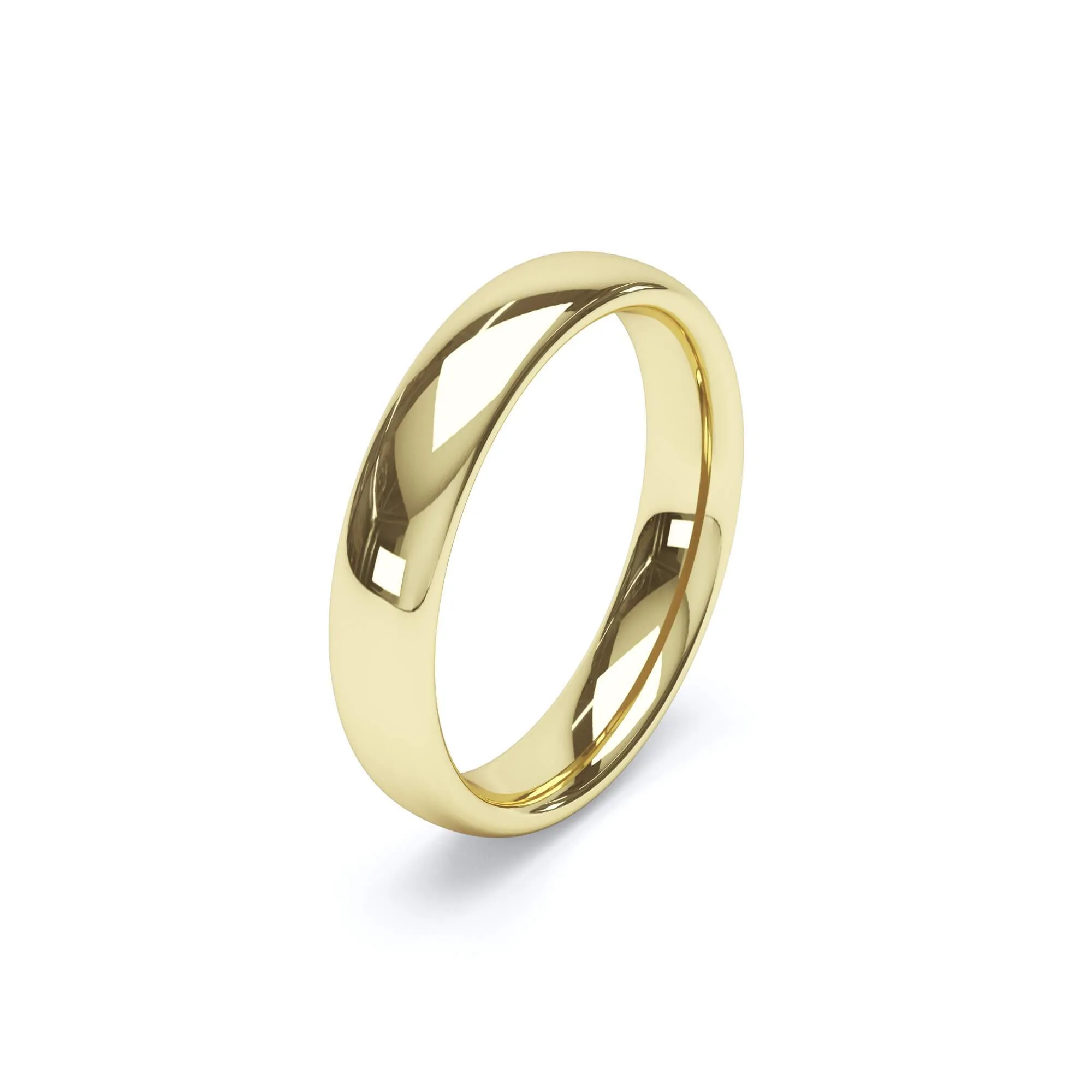 - Oval Profile Wedding Ring 9k Yellow Gold