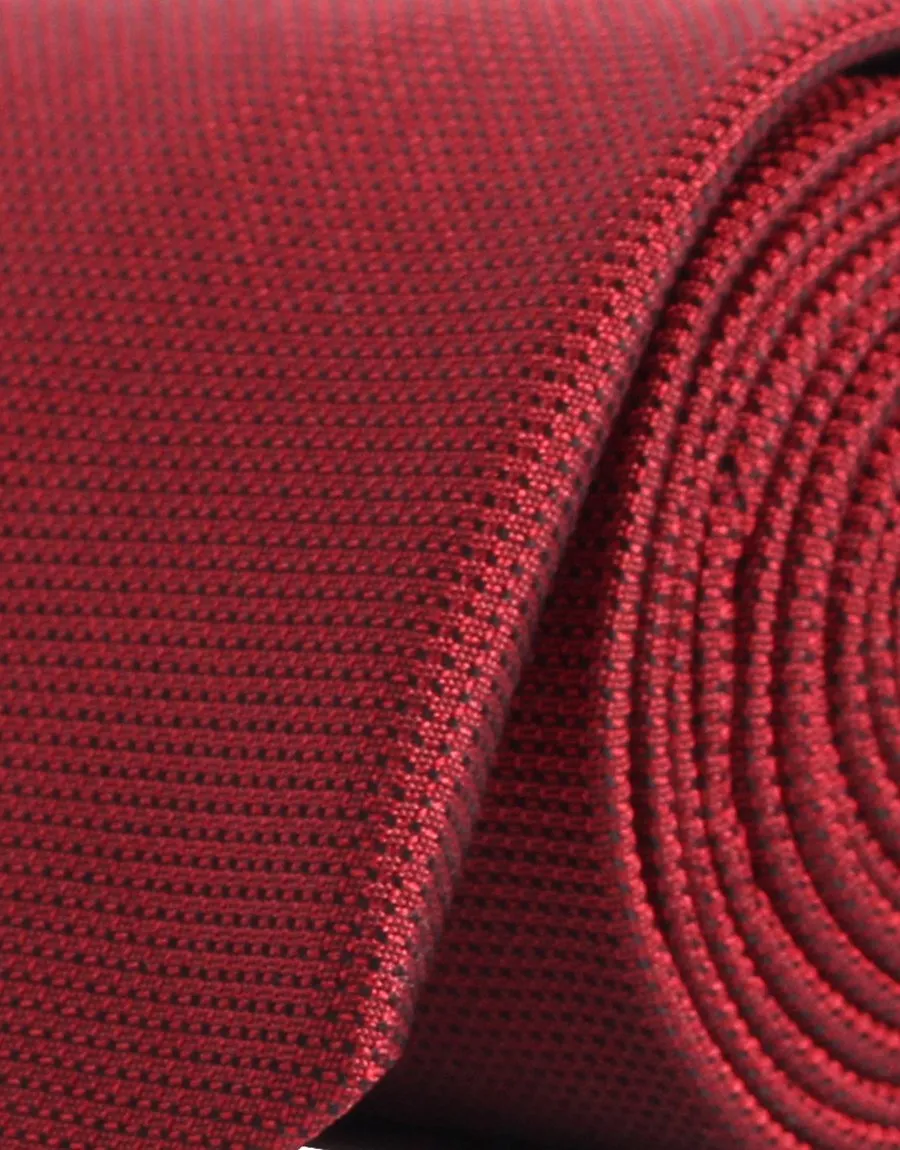 Plain Maroon Red Tie