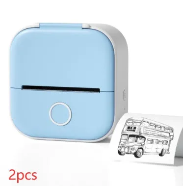 Portable Mini Thermal Label Printer, Home Photo Printer Student Wrong Question Printer Bluetooth Mini Label Printer Price Tag