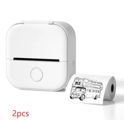 Portable Mini Thermal Label Printer, Home Photo Printer Student Wrong Question Printer Bluetooth Mini Label Printer Price Tag