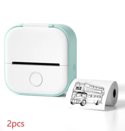 Portable Mini Thermal Label Printer, Home Photo Printer Student Wrong Question Printer Bluetooth Mini Label Printer Price Tag