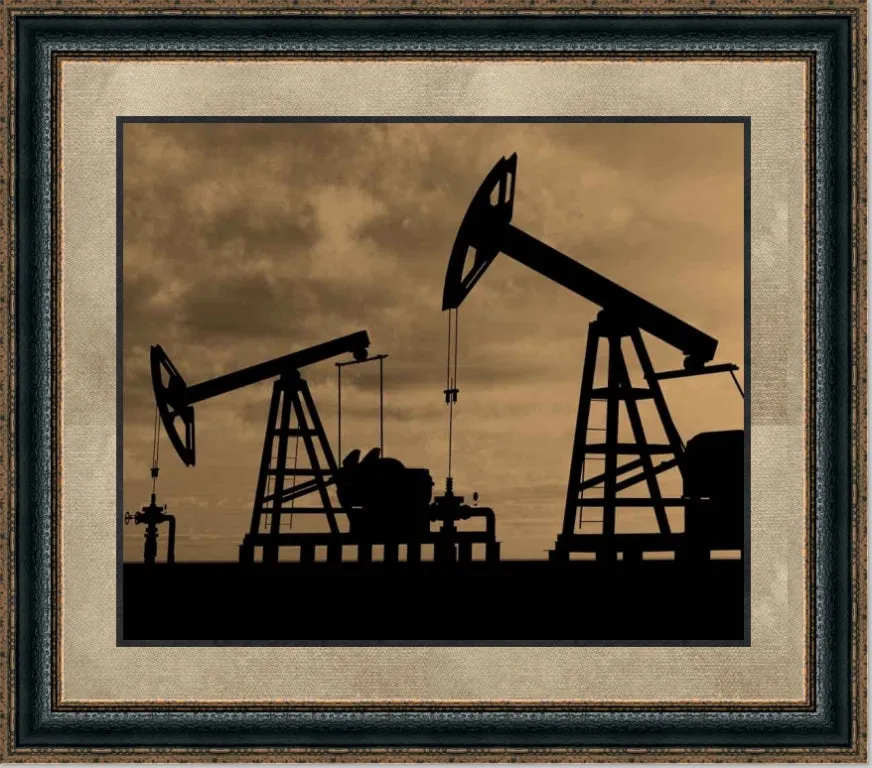 Pump Jack IV | Oil and Gas Canvas or Framed Print | Various Sizes