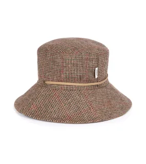 Rovi Lucca Shetland Tweed & Cotton Twill Garden Hat: Drab