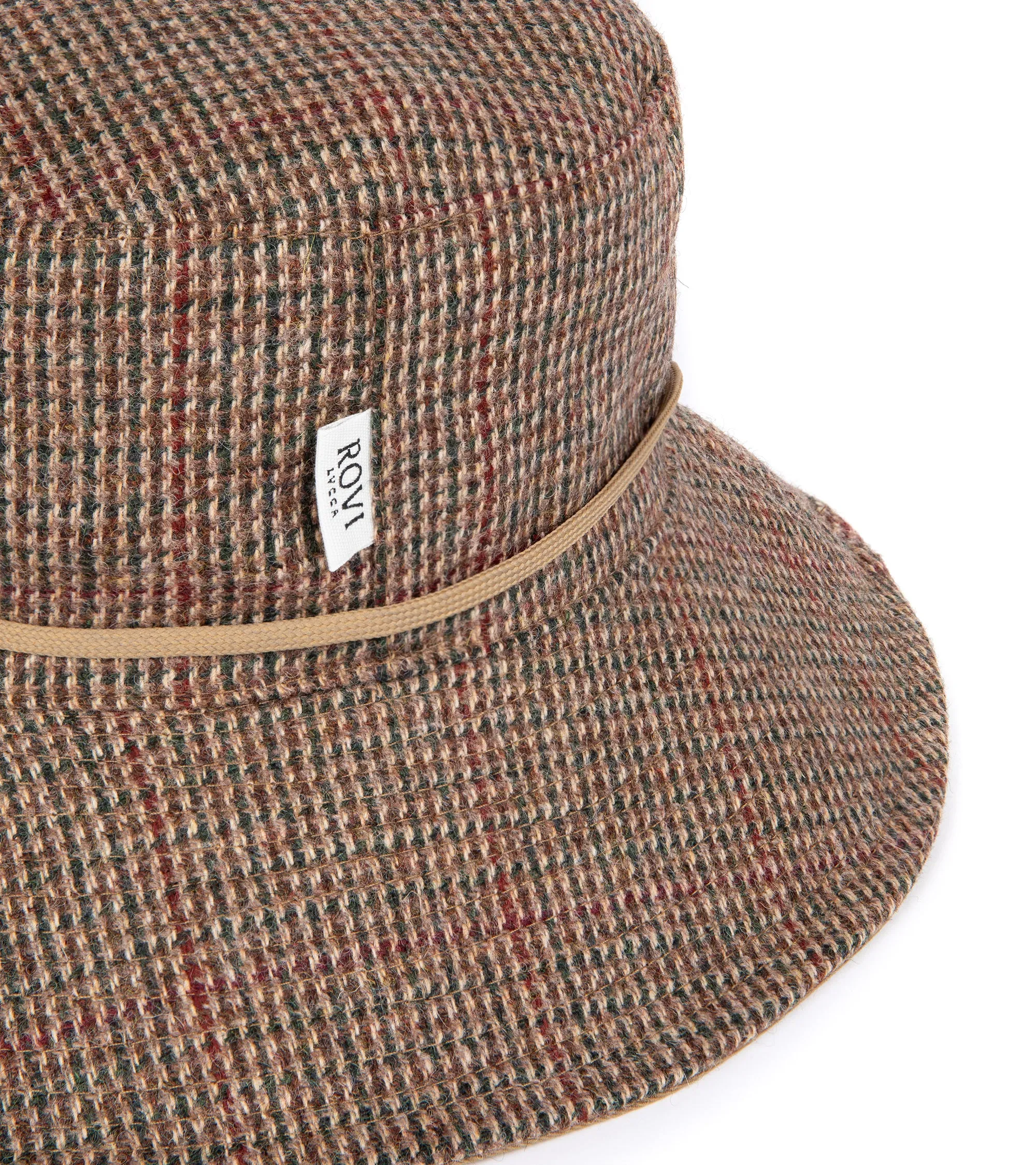 Rovi Lucca Shetland Tweed & Cotton Twill Garden Hat: Drab