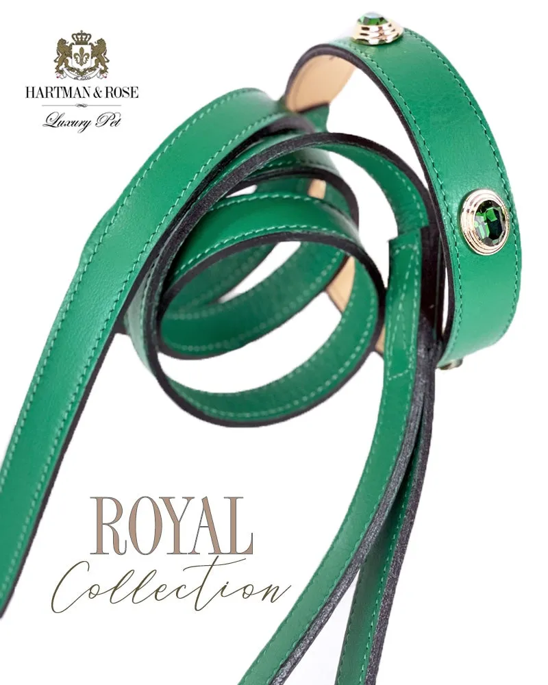 Royal Dog Collar in Emerald & Gold