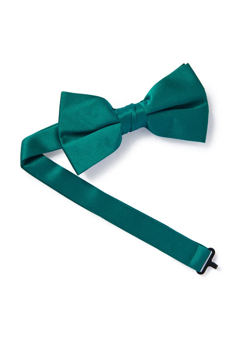 Satin Bow Tie - Emerald Green