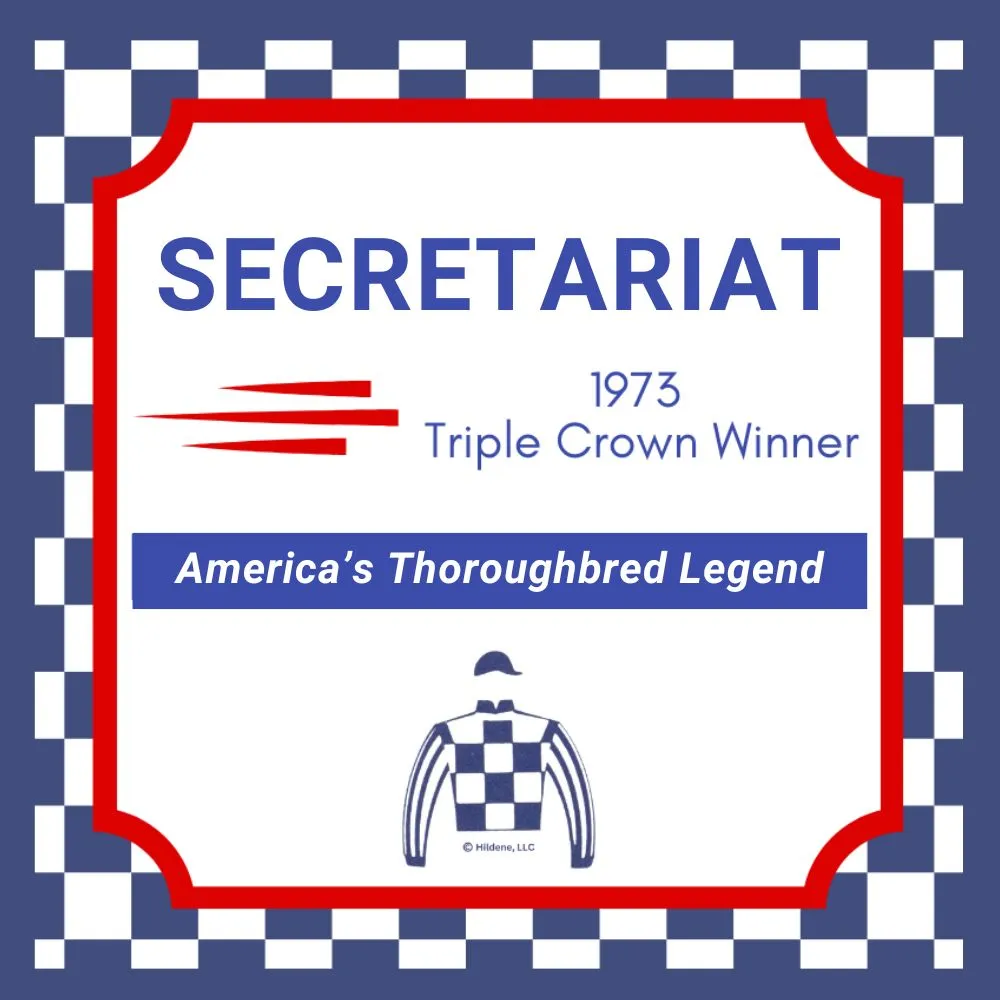 Secretariat Vermeil Enameled Pendant