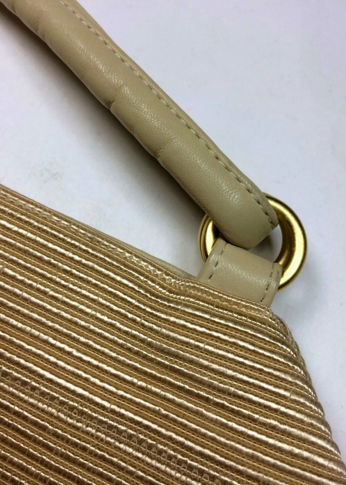 Sharif Beige Cord Shoulder Purse NWT