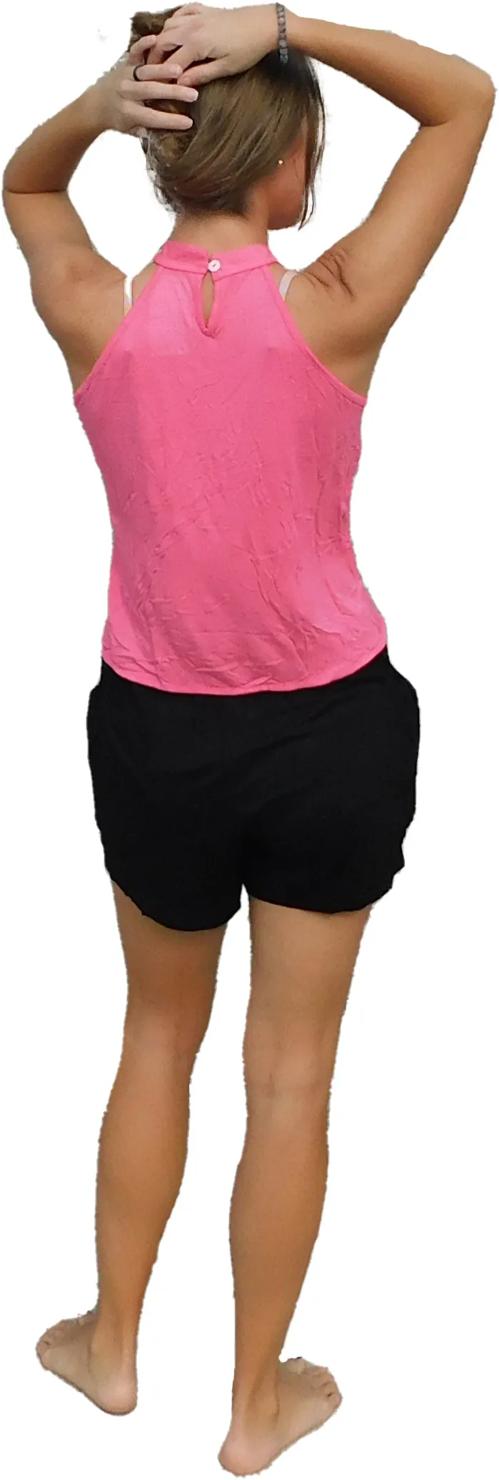 The Yogaz Hot Pink Sexy Top is well, really sexy! Made with Sustainable Eco-Friendly Bamboo!