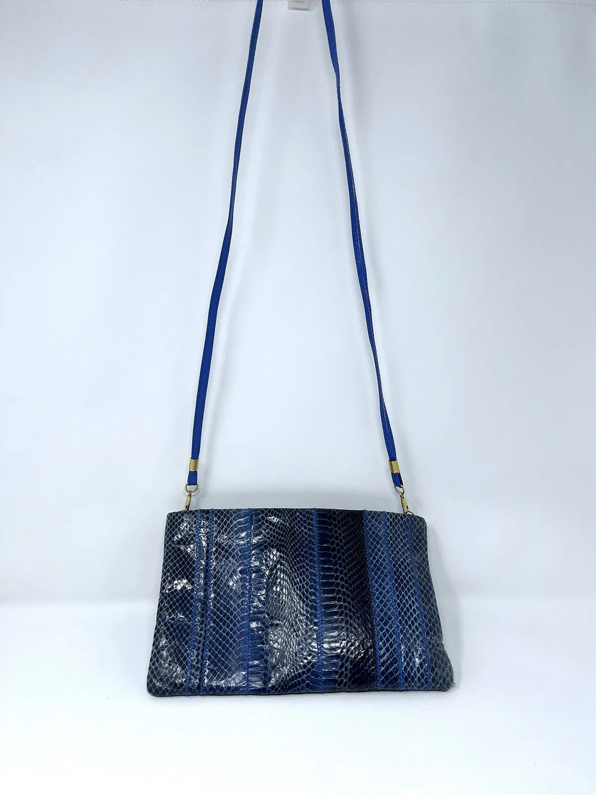 Vintage Empress Blue Snakeskin Purse