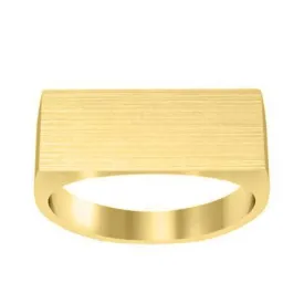 Wide Rectangular Signet Ring for Men - 23mm x 10mm