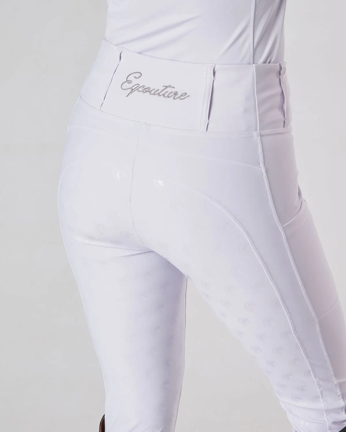 WINTER Competition Full Seat Riding Leggings / Tights- COMPETITION WHITE