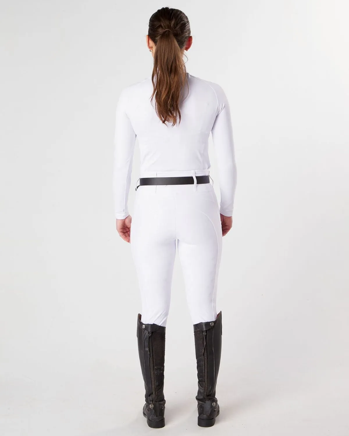 WINTER Competition Full Seat Riding Leggings / Tights- COMPETITION WHITE