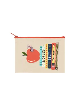 World's Best Teacher pouch